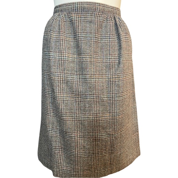 PLUS SIZE VINTAGE L.L. BEAN WOOL SKIRT - Picture 3 of 6